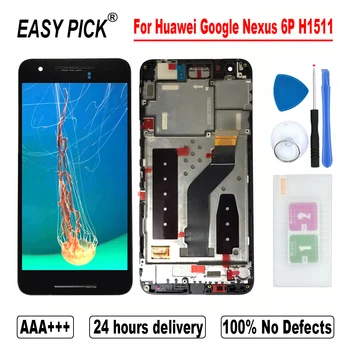 For Huawei Google Nexus 6P H1511 H1512 LCD Display Touch Screen Digitizer Assembly With Frame Free Tools
For Huawei Google Nexus 6P H1511 H1512 LCD Display Touch Screen Digitizer Assembly With Frame Free Tools