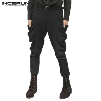 INCERUN Joggers Men Fashion Solid Button Suit Harem Pants Joker Casual Straight Trousers Comfort Mens Sweatpants Streetwear 
INCERUN Joggers Men Fashion Solid Button Suit Harem Pants Joker Casual Straight Trousers Comfort Mens Sweatpants Streetwear