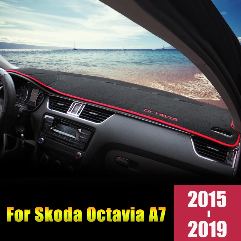 Для Skoda Octavia Mk3 A7 5E 2015 2019 приборной панели автомобиля крышка коврик козырек от