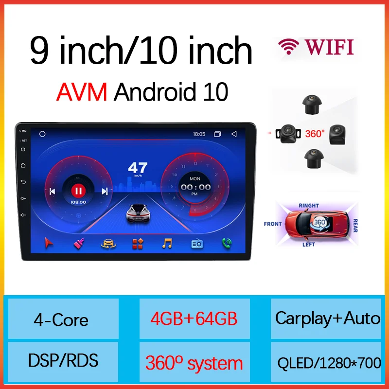 2022NEW T5 Android 10.0 DSP IPS Car Multimedia for Universal Autoradio 4G RAM 64G ROM with HD 360 Bird View Panorama GPS BT Wifi
2022NEW T5 Android 10.0 DSP IPS Car Multimedia for Universal Autoradio 4G RAM 64G ROM with HD 360 Bird View Panorama GPS BT Wifi