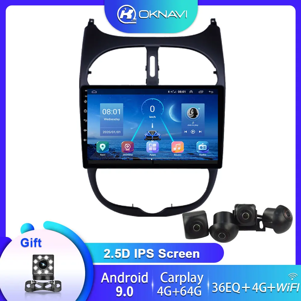 9 Inch For Peugeot 206 1998-2012 GPS Navigation Car Multimedia Player 360 Camera Bluetooth Carplay DSP 2 Din Android 9.0 No DVD
9 Inch For Peugeot 206 1998-2012 GPS Navigation Car Multimedia Player 360 Camera Bluetooth Carplay DSP 2 Din Android 9.0 No DVD