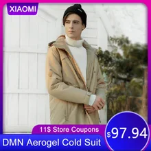 2020 Xiaomi DMN aérogel Anti-froid vers le bas manteau pour-196 ℃ sévère froid liquide azote vaporisateur Thermostat hommes hiver aérogel costume froid(China)