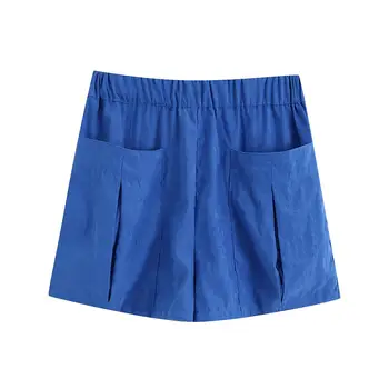 2020 summer women's new retro high waist casual stretch waist pockets wide version shorts
2020 summer women's new retro high waist casual stretch waist pockets wide version shorts