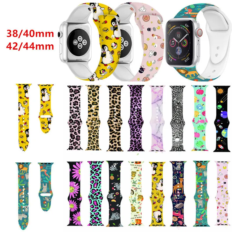 Silicone Watchband for Apple Watch Series 1 2 3 4 IWatch 42mm 38mm 40mm 44mm Leopard Cartoon Printing Smart Watch Straps
Silicone Watchband for Apple Watch Series 1 2 3 4 IWatch 42mm 38mm 40mm 44mm Leopard Cartoon Printing Smart Watch Straps