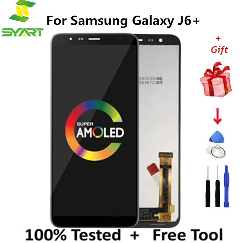 LCD Screen For Samsung Galaxy J6+ J610 J610F J610FN LCD Touch Screen Digitizer Replacement Parts For Samsung J6+ Display
LCD Screen For Samsung Galaxy J6+ J610 J610F J610FN LCD Touch Screen Digitizer Replacement Parts For Samsung J6+ Display