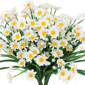6 Bundles Outdoor Artificial Daisies Fake Flowers UV Resistant Shrubs, Faux Plastic Greenery for Indoor Outside Hanging
6 Bundles Outdoor Artificial Daisies Fake Flowers UV Resistant Shrubs, Faux Plastic Greenery for Indoor Outside Hanging