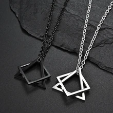 Geometry Interlocking Square Triangle Male Pendant for Men Stainless Steel Modern Trendy Geometric Stacking Streetwear Necklace
Geometry Interlocking Square Triangle Male Pendant for Men Stainless Steel Modern Trendy Geometric Stacking Streetwear Necklace