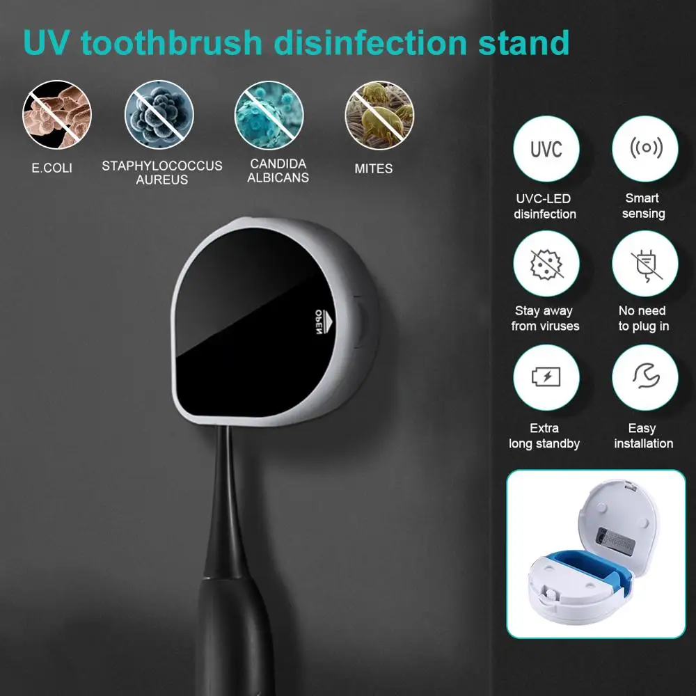 UV LED Toothbrush Disinfection Box Toothbrush Cleaner New Smart Induction UV Toothbrush Holder UV physical Sterilization Box
UV LED Toothbrush Disinfection Box Toothbrush Cleaner New Smart Induction UV Toothbrush Holder UV physical Sterilization Box