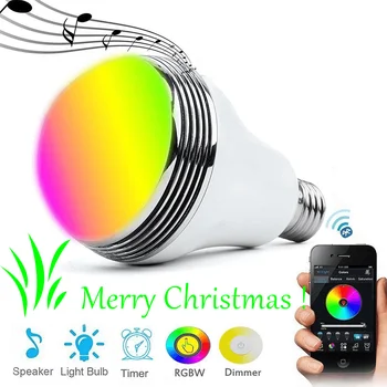 Smart LED Light Bulb E27 Lamp Smart Bulb Bluetooth Control RGB Colour Music Speaker Timer Wireless LED Smart Bulbs Xmas Decro
Smart LED Light Bulb E27 Lamp Smart Bulb Bluetooth Control RGB Colour Music Speaker Timer Wireless LED Smart Bulbs Xmas Decro