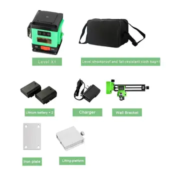 Sticking Wall Ground Green Light 12 Cable Affixing Level High Precision Flat Water Meter Glare Floor Tile Leveling Instrument
Sticking Wall Ground Green Light 12 Cable Affixing Level High Precision Flat Water Meter Glare Floor Tile Leveling Instrument