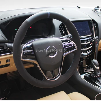 For Cadillac ATS ATSL CTS CT6 DIY Black Perforated Suede Leather Hand sewing Steering Wheel Wrap Cover
For Cadillac ATS ATSL CTS CT6 DIY Black Perforated Suede Leather Hand sewing Steering Wheel Wrap Cover