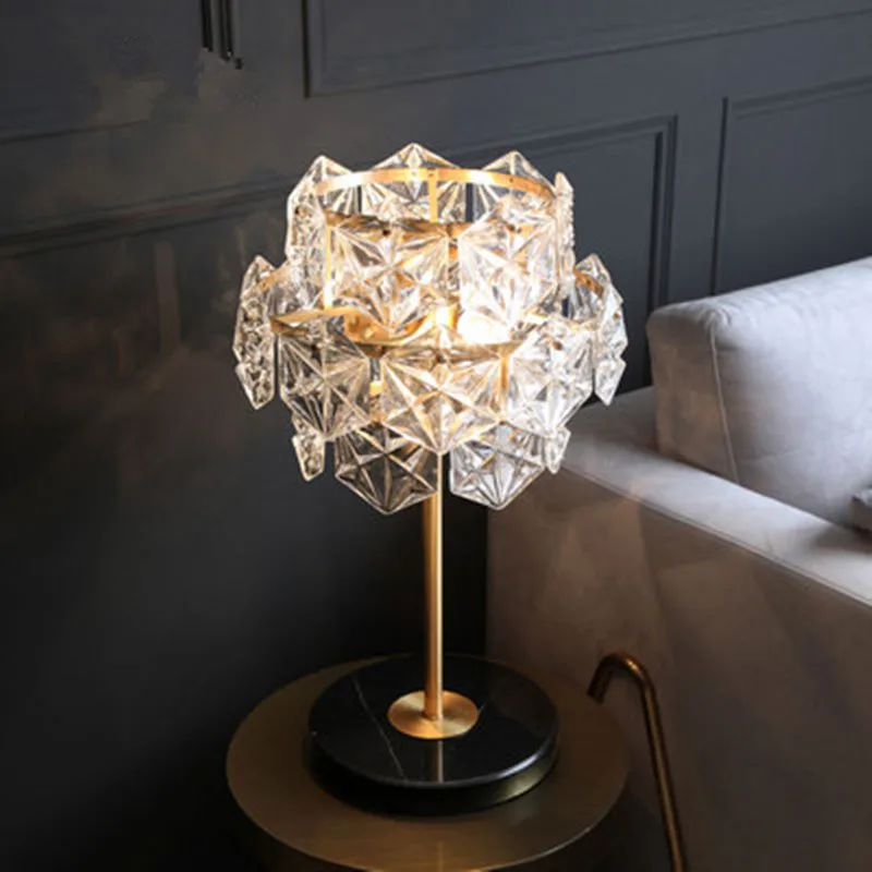 Post-modern Luxury LED Table Lights American Crystal Copper Bedside Bedroom Desk Lighting Designer Reading Learning Table Lamps
Post-modern Luxury LED Table Lights American Crystal Copper Bedside Bedroom Desk Lighting Designer Reading Learning Table Lamps