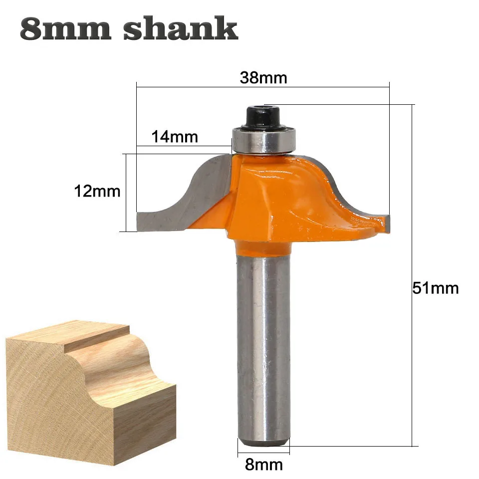 1PC 8MM Shank Milling Cutter Wood Carving Router Bit with Bearing For Wood Template Pattern Bit Tungsten Carbide Milling Cutters
1PC 8MM Shank Milling Cutter Wood Carving Router Bit with Bearing For Wood Template Pattern Bit Tungsten Carbide Milling Cutters