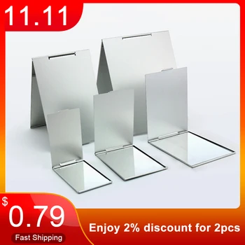 Ultra-thin Makeup Mirror Vanity Mirror Cosmetic 5 Sizes Make Up Pocket Silver Rectangle Foldable Compact Makeup Folding Mirrors
Ultra-thin Makeup Mirror Vanity Mirror Cosmetic 5 Sizes Make Up Pocket Silver Rectangle Foldable Compact Makeup Folding Mirrors