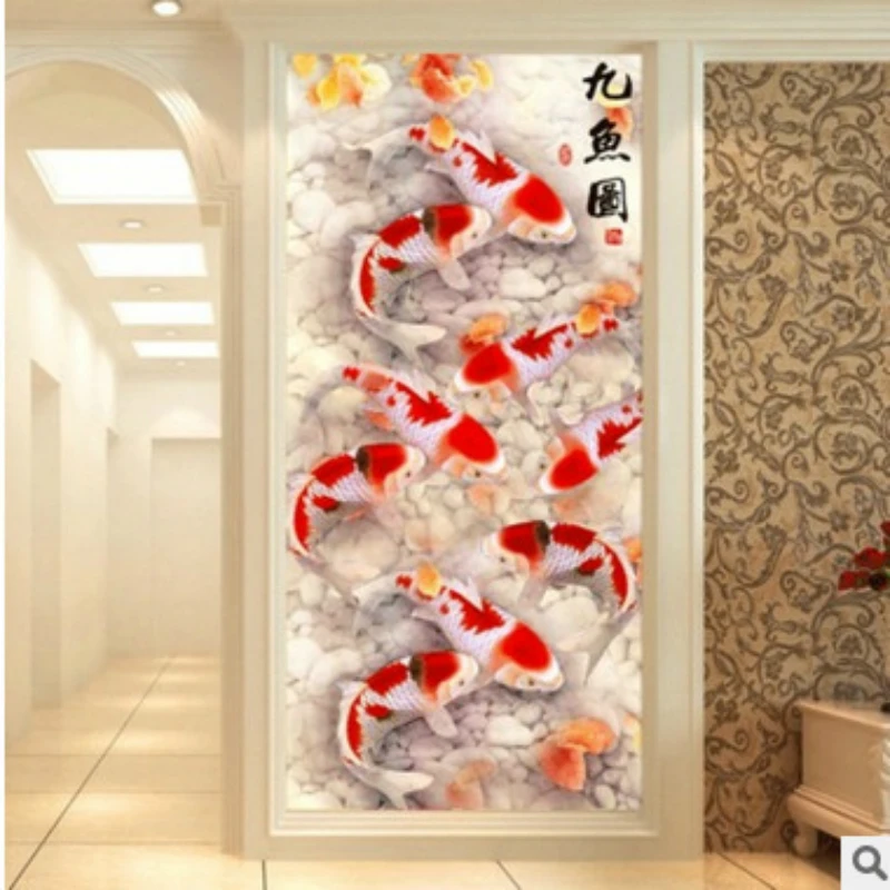 Diamond Embroidery Mosaic Painting Cross Stitch FullRound Drill Vertical Version 9 Carps DIY 5D/3D Sale Decoration Gift
Diamond Embroidery Mosaic Painting Cross Stitch FullRound Drill Vertical Version 9 Carps DIY 5D/3D Sale Decoration Gift