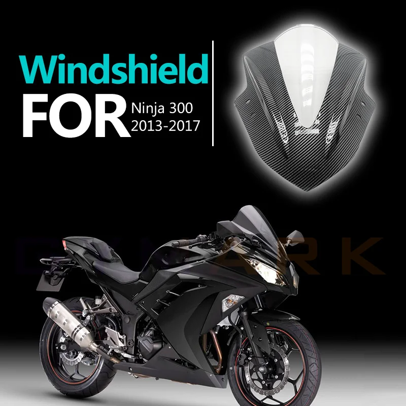for K-awasaki N-inja 300 2013 2014 2015 2016 2017 Motorcycle Windshield WindScreen screen n-inja300 ABS Carbon Fiber Color
for K-awasaki N-inja 300 2013 2014 2015 2016 2017 Motorcycle Windshield WindScreen screen n-inja300 ABS Carbon Fiber Color