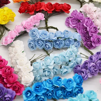 72/144pcs 2cm Mini Rose Flower Paper Artificial Flowers Head Wedding Bouquet Scrapbooking Gift Box Rose Wreath Party Decorations
72/144pcs 2cm Mini Rose Flower Paper Artificial Flowers Head Wedding Bouquet Scrapbooking Gift Box Rose Wreath Party Decorations