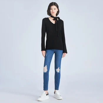 Tailor Shop Custom Made New Cashmere V-neck Pullover Wool Sweater Women Sweater 
Tailor Shop Custom Made New Cashmere V-neck Pullover Wool Sweater Women Sweater