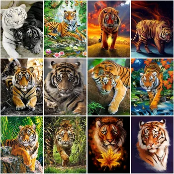 DIY 5D Diamond Painting Cross Stitch Tiger Full Round Diamond Embroidery Decor Home Gift Tigers Family Scenery 
DIY 5D Diamond Painting Cross Stitch Tiger Full Round Diamond Embroidery Decor Home Gift Tigers Family Scenery