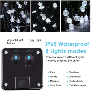 Creative Globe Solar Stringlights 60 LED Bulbs Waterproof 8 Modes Outdoor Patio Garden Home Party Decor Supplies
Creative Globe Solar Stringlights 60 LED Bulbs Waterproof 8 Modes Outdoor Patio Garden Home Party Decor Supplies
