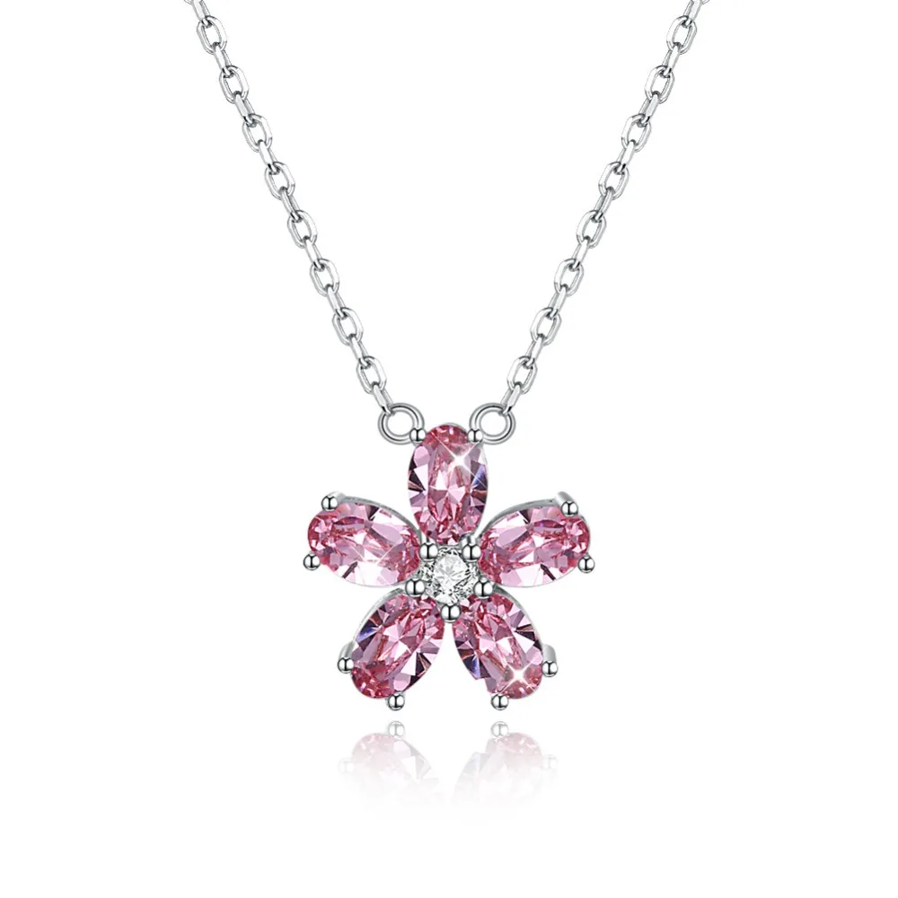 VCC03 925 Silver Crystal Flower Decoration Lady's Necklace with Zircon Gift Necklace
VCC03 925 Silver Crystal Flower Decoration Lady's Necklace with Zircon Gift Necklace