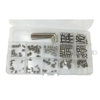 Fashion240pcs M3 M4 M5 M6 M8 Metric Stainless Steel Hex Socket Set Screw Assortment Kit
Fashion240pcs M3 M4 M5 M6 M8 Metric Stainless Steel Hex Socket Set Screw Assortment Kit
