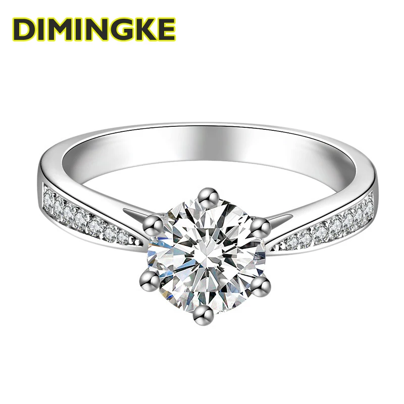 DIMINGKE Classic 1/2 /3CT 9MM D Moissanite Woman Ring Passed Diamond Test S925 Silver Fine Jewelry Wedding Cocktail Party
DIMINGKE Classic 1/2 /3CT 9MM D Moissanite Woman Ring Passed Diamond Test S925 Silver Fine Jewelry Wedding Cocktail Party