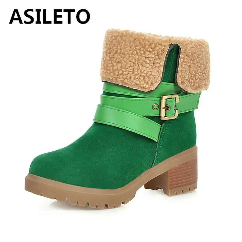 ASILETO casua ankle boots for women daux suede leather boot in winter warm thick fur square heels footewar bottes botas size 46
ASILETO casua ankle boots for women daux suede leather boot in winter warm thick fur square heels footewar bottes botas size 46