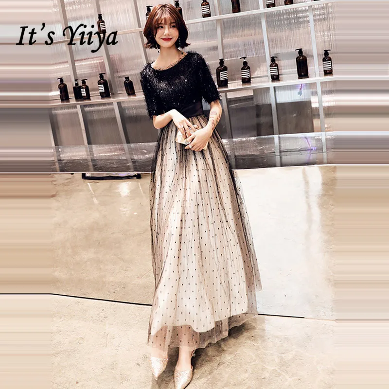 It's Yiiya Evening Dress 2019 Half Sleeve Contrast Color Sequins Dresses Elegant O-Neck A-Line Party Long Gowns Plus Size E1319
It's Yiiya Evening Dress 2019 Half Sleeve Contrast Color Sequins Dresses Elegant O-Neck A-Line Party Long Gowns Plus Size E1319