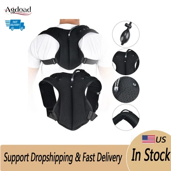 New Adjustable Clavicle Inflatable Orthotics Men Women Upper Back Brace Shoulder Lumbar Support Belt Corset Posture Correction
New Adjustable Clavicle Inflatable Orthotics Men Women Upper Back Brace Shoulder Lumbar Support Belt Corset Posture Correction