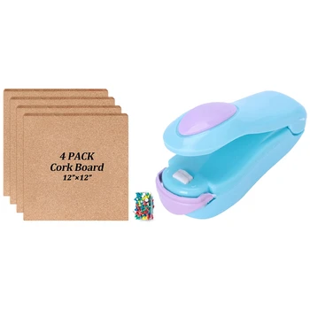 1 Piece Heat Sealing Machine Ceramic Impulse Sealer Seal Packing Capper Plastic Bag & 4 Pack Cork Board Tiles 
1 Piece Heat Sealing Machine Ceramic Impulse Sealer Seal Packing Capper Plastic Bag & 4 Pack Cork Board Tiles