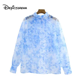 2019 chic blue oragnza print transparent blouse back bow tie long sleeve see through shirts casual fashion tops blusas
2019 chic blue oragnza print transparent blouse back bow tie long sleeve see through shirts casual fashion tops blusas