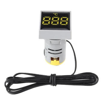 Mini Crystal Film Square LED Digital Thermometer Signal Light AC 50-380V 220V Temperature Meter Indicator -20-200 1m Sensor
Mini Crystal Film Square LED Digital Thermometer Signal Light AC 50-380V 220V Temperature Meter Indicator -20-200 1m Sensor