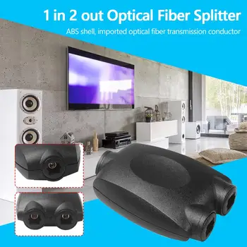 1 in 2 out Dual Port Splitter Toslink Digital Optical Fiber Adapter Connector Lightness and Portability No Space Occupy
1 in 2 out Dual Port Splitter Toslink Digital Optical Fiber Adapter Connector Lightness and Portability No Space Occupy
