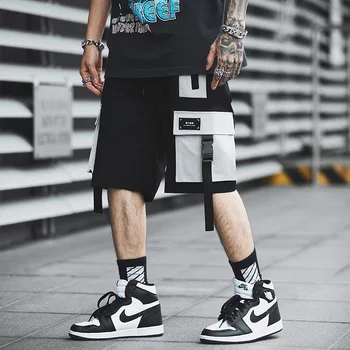 Men Streetwear Color Block Cargo Shorts 2020 Summer Hip Hop Shorts Men Joggers Polyester Sweatshorts Belt Khaki Shorts
Men Streetwear Color Block Cargo Shorts 2020 Summer Hip Hop Shorts Men Joggers Polyester Sweatshorts Belt Khaki Shorts