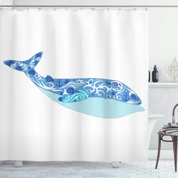 Anchor Decor Collection, Sea Mammal with a Tail Living in the Sea Leviathan Large Deep Water Fish Ornament Image, Polyester
Anchor Decor Collection, Sea Mammal with a Tail Living in the Sea Leviathan Large Deep Water Fish Ornament Image, Polyester