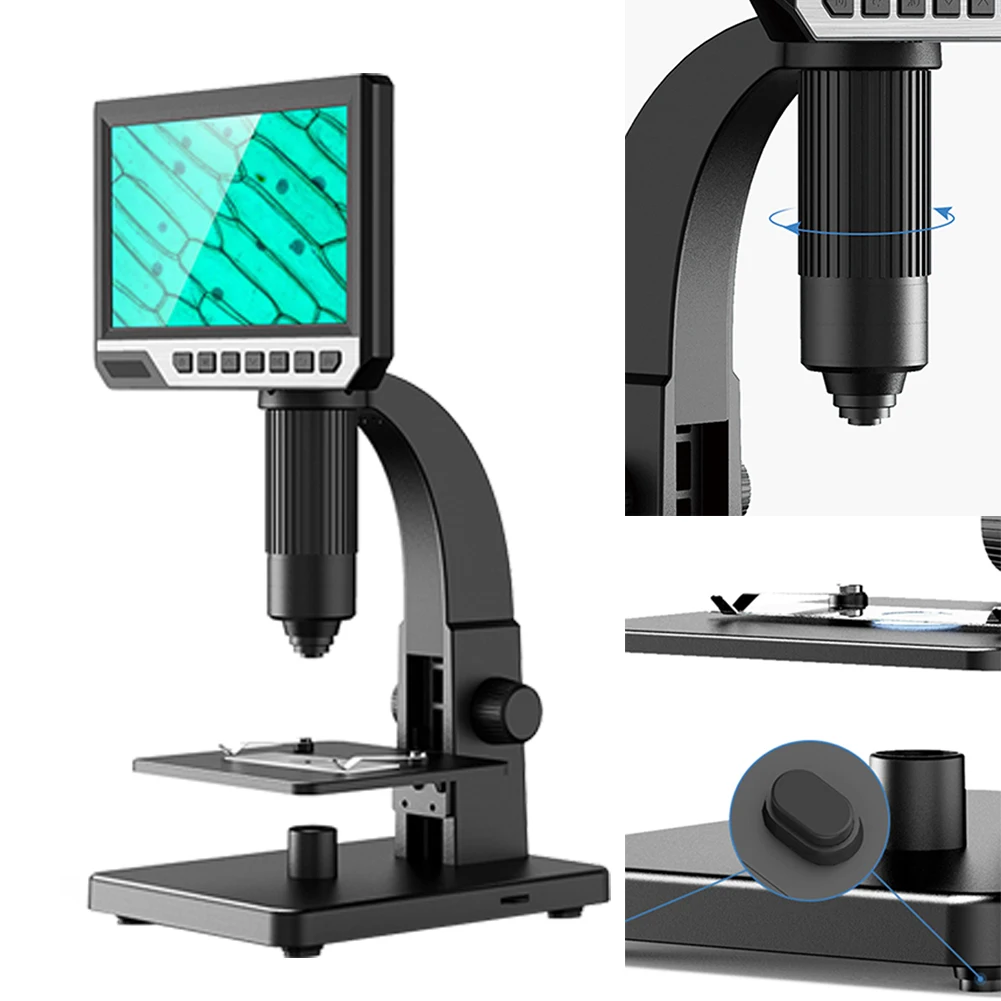Digital Microscope LCD Remote Control LED Light 2000X Magnification Camera Video Recorder Image For Circuit Board Repair Insect
Digital Microscope LCD Remote Control LED Light 2000X Magnification Camera Video Recorder Image For Circuit Board Repair Insect