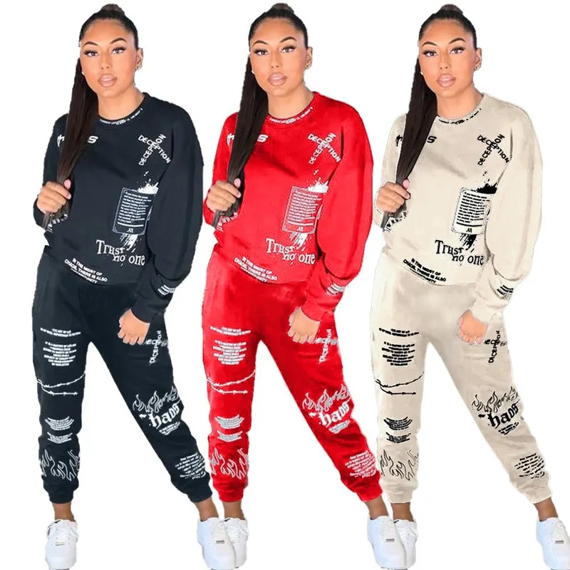 Fitness Women Letter Graffiti Print 2 Piece Sets Sporty Outfits Fall Winter Sweatsuit Crop Top Sweatpants Tracksuit Active Wear
Fitness Women Letter Graffiti Print 2 Piece Sets Sporty Outfits Fall Winter Sweatsuit Crop Top Sweatpants Tracksuit Active Wear