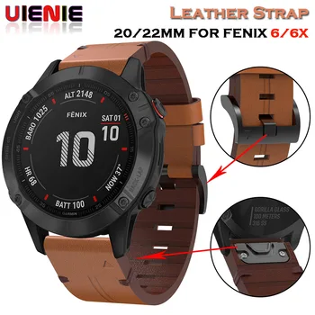 UIENIE Strap for Garmin Fenix 6/6X Pro Fenix 5/5 Plus/Forerunner 935/945/Approach S60/Quatix 5 Quick Release Leather Wrist Strap
UIENIE Strap for Garmin Fenix 6/6X Pro Fenix 5/5 Plus/Forerunner 935/945/Approach S60/Quatix 5 Quick Release Leather Wrist Strap