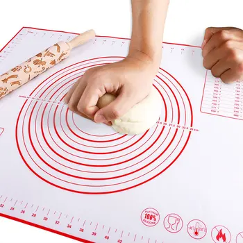 Silicone Baking Mat Pad Reusable Non-Stick Baking Mat Sheet Pastry Cooking Baking Tools for cakes Pizza Rolling Dough Mats 3Size
Silicone Baking Mat Pad Reusable Non-Stick Baking Mat Sheet Pastry Cooking Baking Tools for cakes Pizza Rolling Dough Mats 3Size