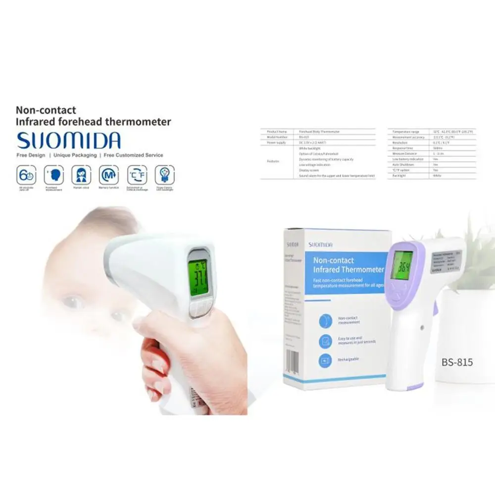Health-Handheld Portable Non-contact Infrared Thermometer High Precision Thermometer Industrial Temperature Meter Tool Household
Health-Handheld Portable Non-contact Infrared Thermometer High Precision Thermometer Industrial Temperature Meter Tool Household