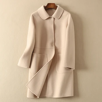 Double-sided 100% Wool Coat Women Long Jacket Spring Autumn Womens Coats Elegant Korean Overcoat Manteau Femme KJ3593
Double-sided 100% Wool Coat Women Long Jacket Spring Autumn Womens Coats Elegant Korean Overcoat Manteau Femme KJ3593