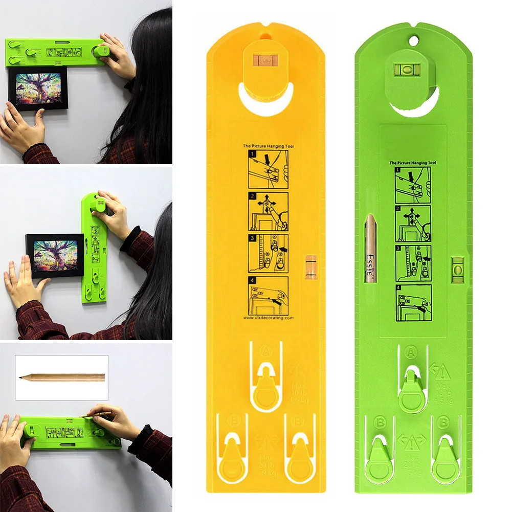 Picture Frame Level Ruler Suspension Measurement Marking Position Tool for Home UD88
Picture Frame Level Ruler Suspension Measurement Marking Position Tool for Home UD88