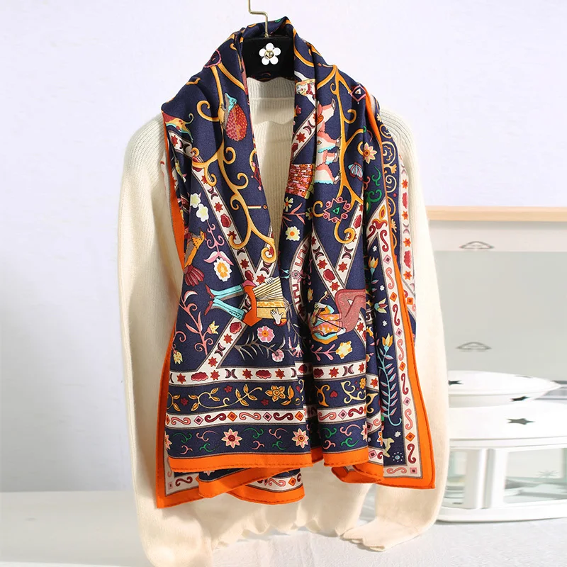 Beautiful Silk Cashmere-blend Scarf Fashionable Shawl Blanket Scarves Coat Wraps Tree of Life Pattern
Beautiful Silk Cashmere-blend Scarf Fashionable Shawl Blanket Scarves Coat Wraps Tree of Life Pattern