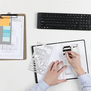 12/20pcs Bullet Journal Stencil Set Plastic Planner DIY Drawing Template Diary Planner Journal Notebook Diary Scrapbook
12/20pcs Bullet Journal Stencil Set Plastic Planner DIY Drawing Template Diary Planner Journal Notebook Diary Scrapbook