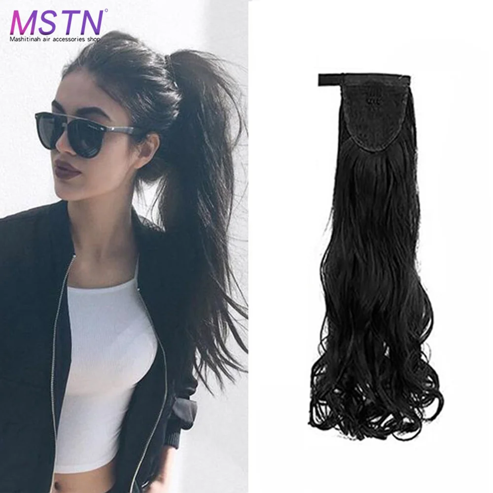 MSTN 22-inch Long Straight Curly Ponytail Clips in the Hair-End Heat-Resistant Synthetic Wig in a Variety of Colors Headwear
MSTN 22-inch Long Straight Curly Ponytail Clips in the Hair-End Heat-Resistant Synthetic Wig in a Variety of Colors Headwear
