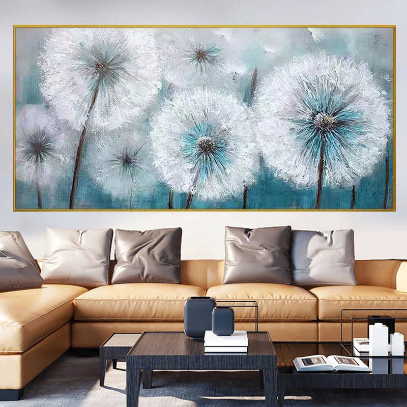 100% Hand-Painted Oil Paintings Dandelion Flower Wall Art Canvas Poster Modern Poster Plant Picture Home Decor For Living Room
100% Hand-Painted Oil Paintings Dandelion Flower Wall Art Canvas Poster Modern Poster Plant Picture Home Decor For Living Room