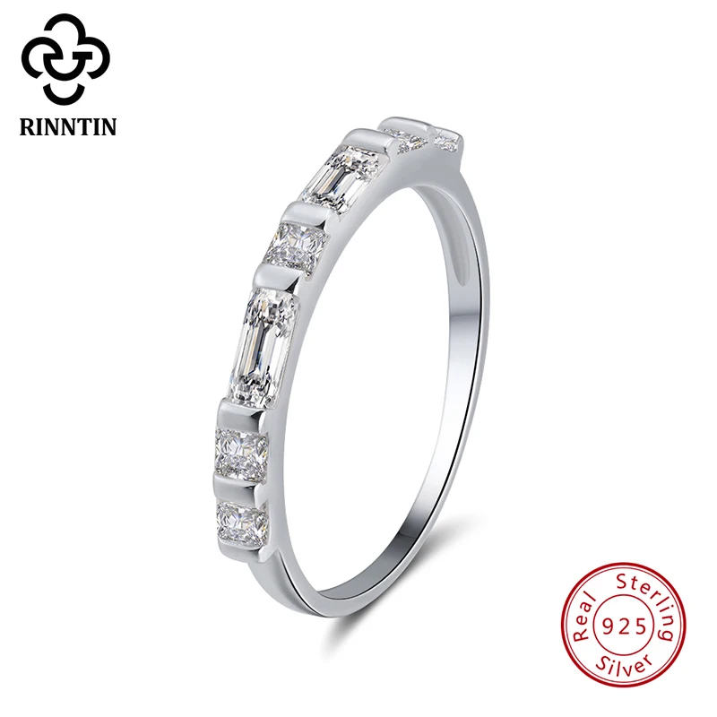 Rinntin 925 пробы серебряные женские кольца для помолвки вечерние ювелирные изделия