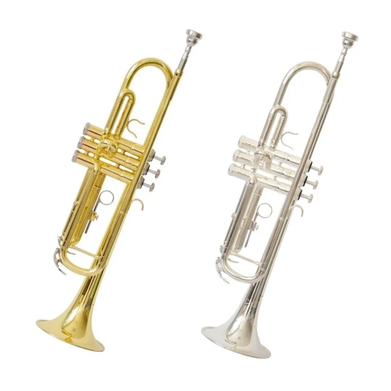 Band Play bB Trumpet Brass Electrophoresis Gold-plated Silver 3 Key Brass Instrument Free Trumpet Bag, Glove, Trumpet Mouthpiece
Band Play bB Trumpet Brass Electrophoresis Gold-plated Silver 3 Key Brass Instrument Free Trumpet Bag, Glove, Trumpet Mouthpiece