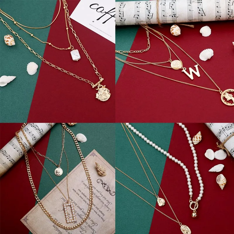 CrazyFeng Boho Layers Necklaces for Women Long Shell Pendant Geometric Cross Pendant Chain Necklaces Collare Wedding Jewery
CrazyFeng Boho Layers Necklaces for Women Long Shell Pendant Geometric Cross Pendant Chain Necklaces Collare Wedding Jewery